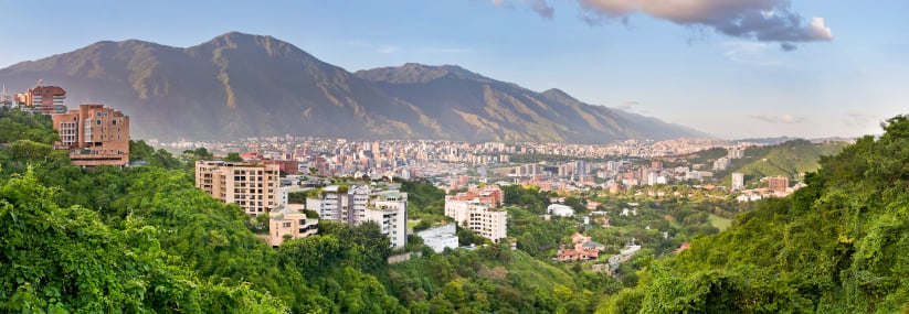 Vista panorámica de Caracas, en Venezuela.